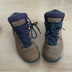 Columbia Kids' Brown and Purple Boots
